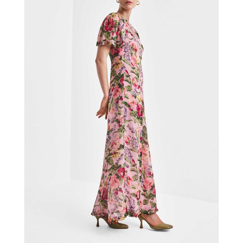 byTiMo Dotted Georgette Maxi Dress image number 3